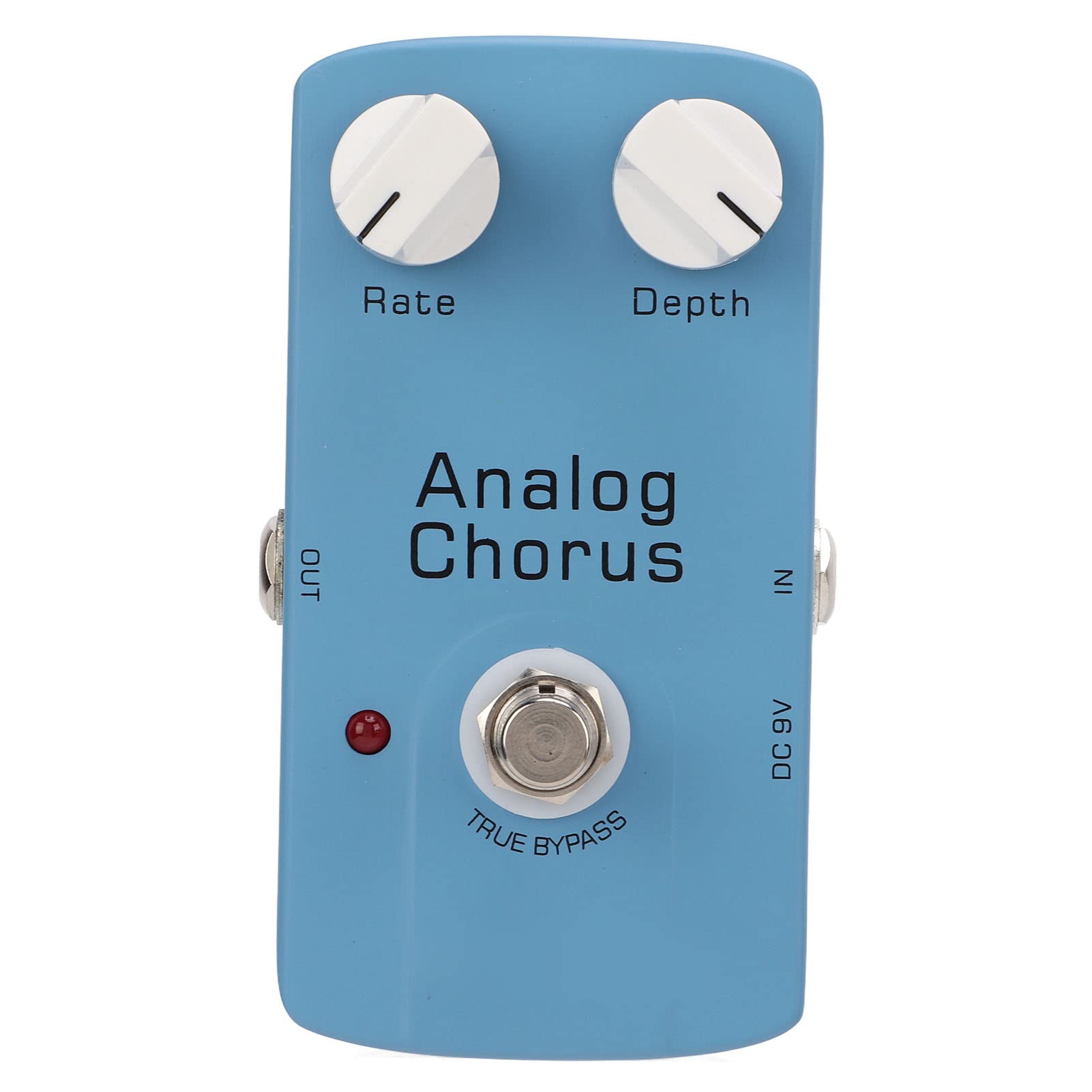 POENVFPO Analogowy pedał Efektów Gitarowych Chorus z True Bypass, metalową konstrukcją, regulacją Prędkości i Głębokości dla Gitary Elektrycznej, technologią BBD