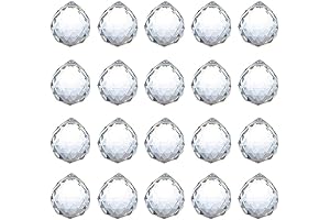 20mm Clear Feng Shui Crystal Ball Prisms Pendant Suncatcher Hanging Faceted Prism Balls