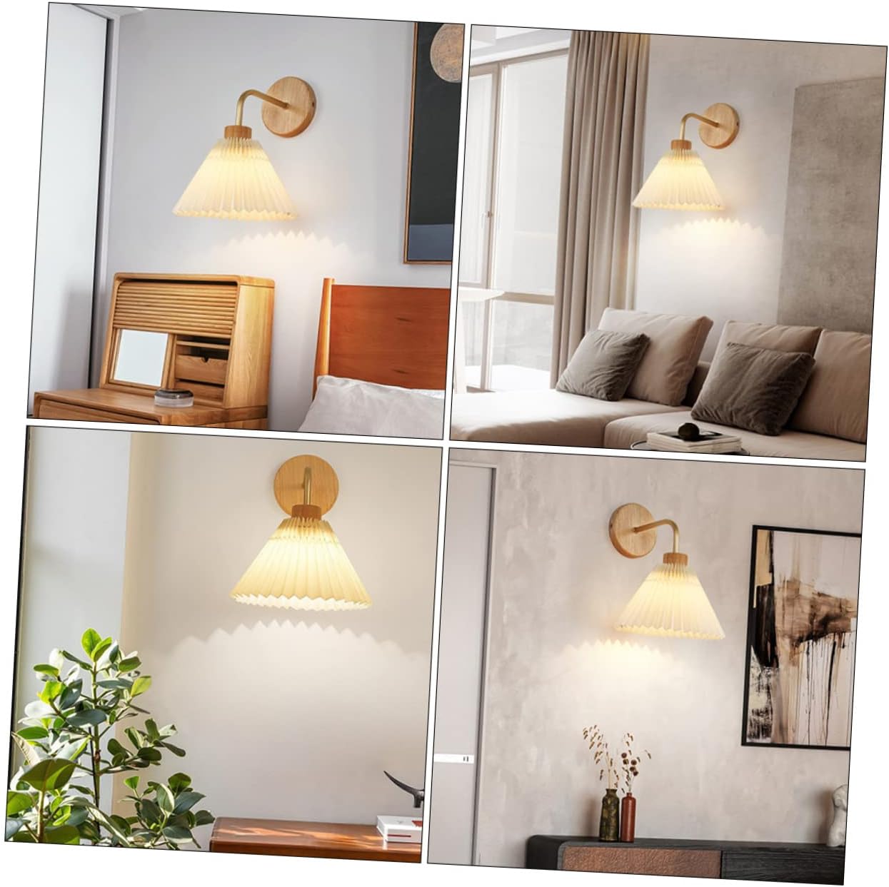 Modern Led Wall Sconce Light Fixture, Khaki Metal Wall Light for Bedroom, Living Room, Hallway, 12.99 X 9.05 X 9.05 Inch, E27 Socket, Warm White