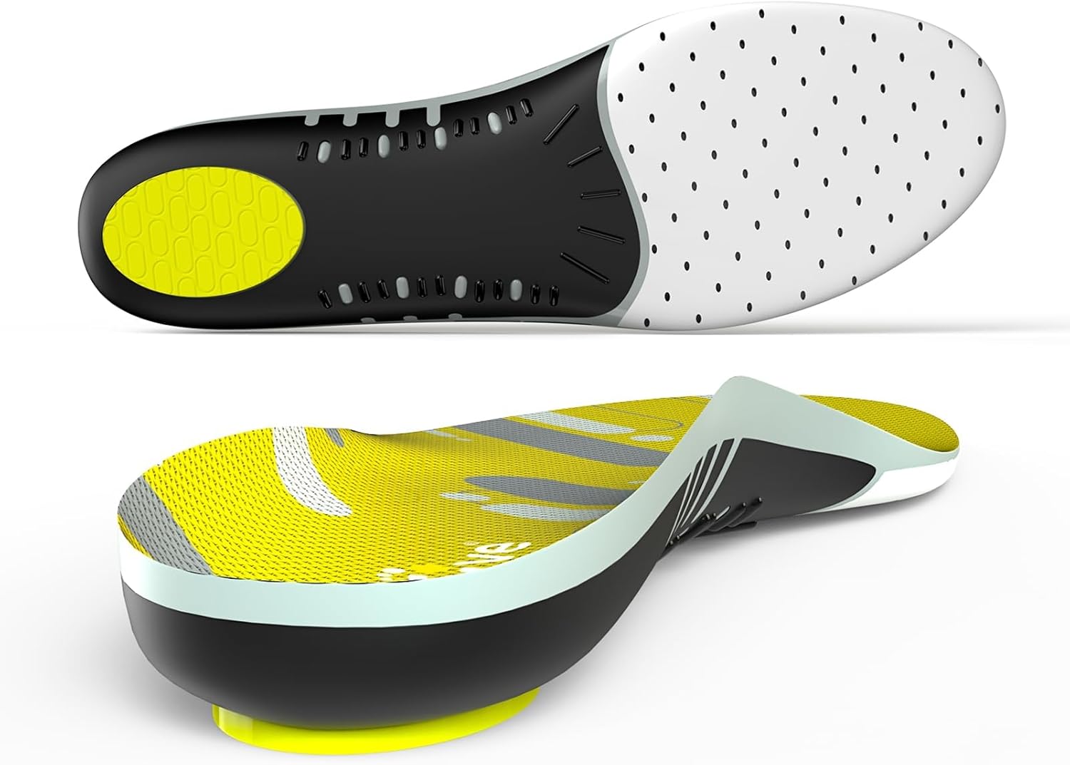 Welnove Running Athletic Shoe Insoles Men Women, Performance Sports Insoles for Basketball, Volleyball, Football, Tennis, Baseball and Active Lifestyle. Extra Shock Absorption -L