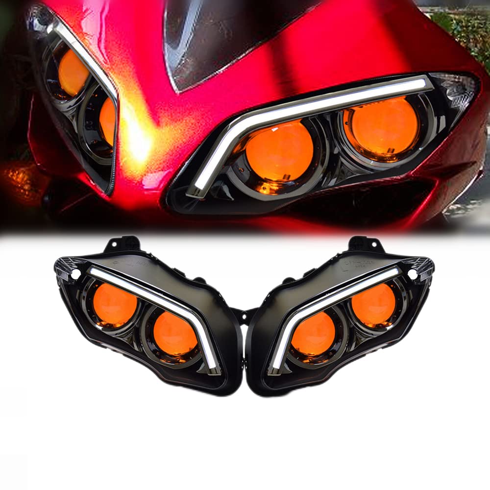 Yamaha R1 Red Headlights