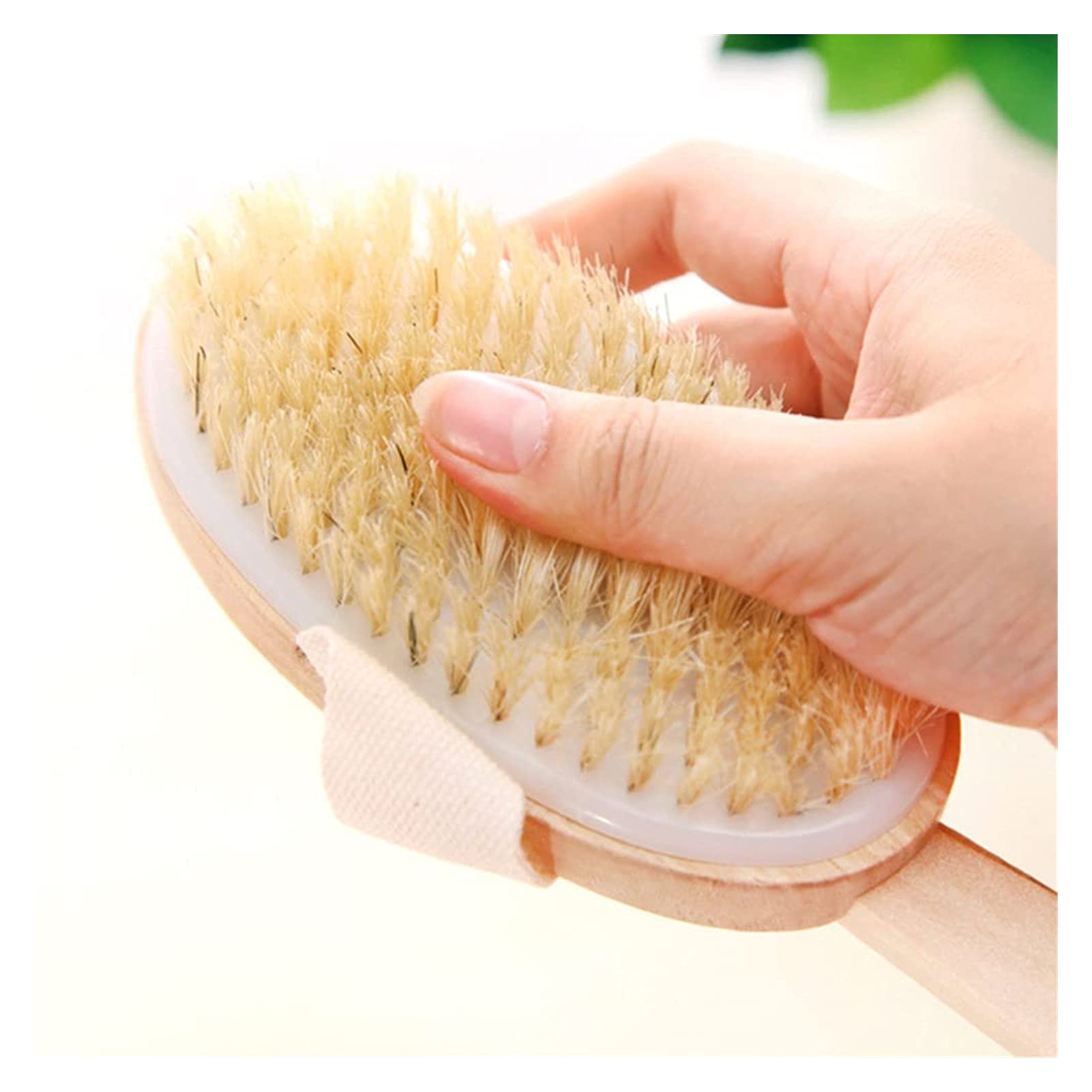 Cepillo de cerdas de 2 uds, Cepillo de Ducha de Mango Largo, Cepillo Corporal seco y húmedo, Cepillo Exfoliante, Cepillo masajeador para Suavizar la Celulitis, cepillos corporales y de baño