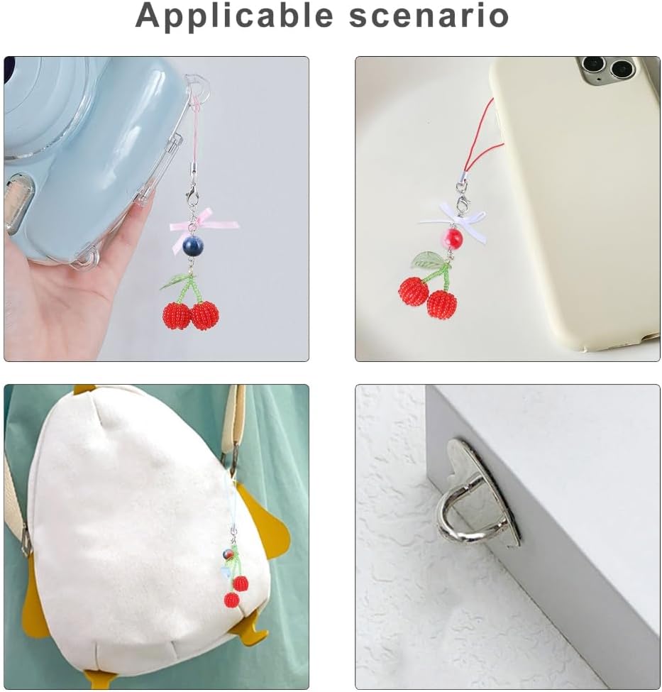 Ciondolo Per Telefono A Forma Di Ciliegia - Accessorio Carino Per Borsa, Zaino E Chiavi, Regalo Ideale