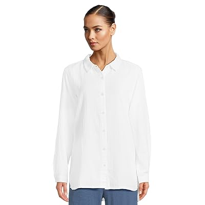 Mod o doc Long Sleeve Button Up Tunic Women