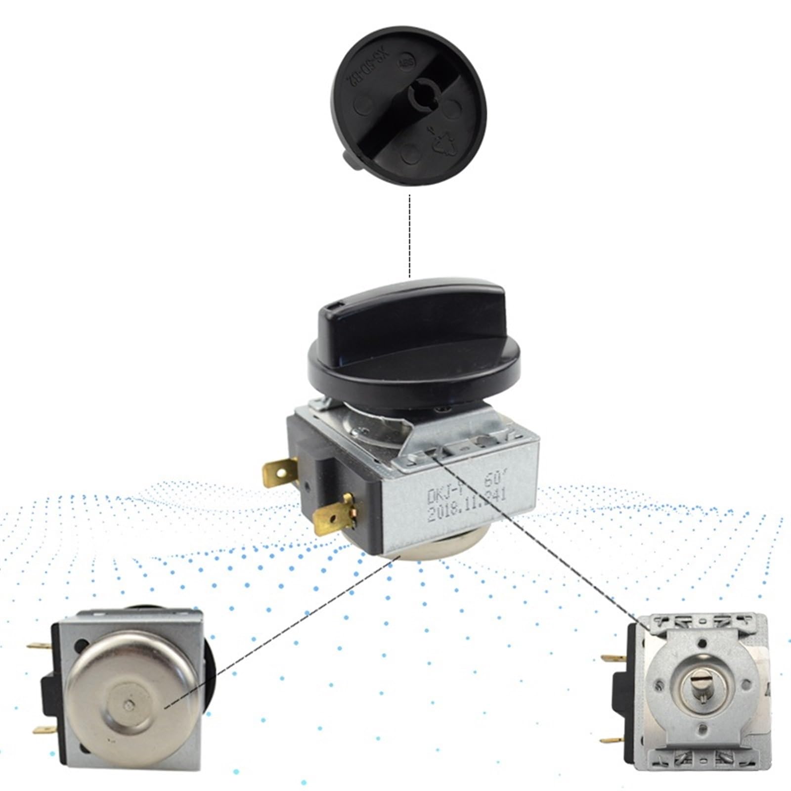 Autocuiseur électrique 250V, 16a, Minuterie De Retard De 120 Minutes Interrupteur De Minuterie Pour Four A Micro Ondes Interrupteur De Minuterie Pour Cuiseur De Riz Mecanique
