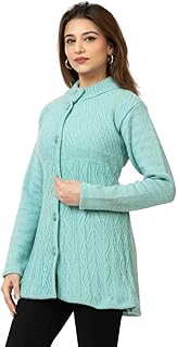 selfie girl Women Mandarin Collar Baby Soft Woolen Winter Wear Cardigan-picture-44