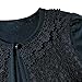 CHENXIN Girl Shrugs Knit Long/Short Sleeve Lace Bolero Cardigan Shrug (2-3T, Black)