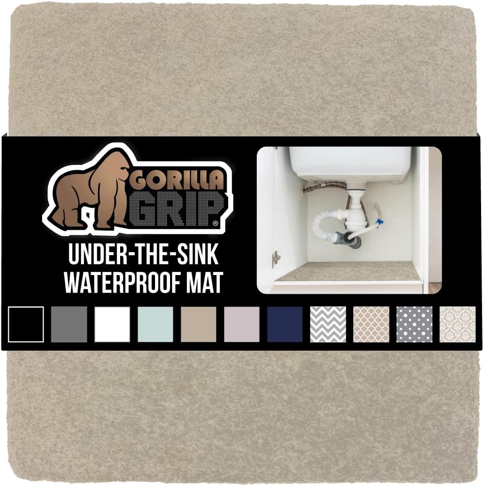 Gorilla Grip Quick Dry Waterproof Under Sink Mat Liner