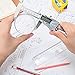MOOCK Digital Caliper, Calipers Measuring Tool, Electronic Micrometer Caliper with LCD Screen, Inch Milimeter Fractions Conversion