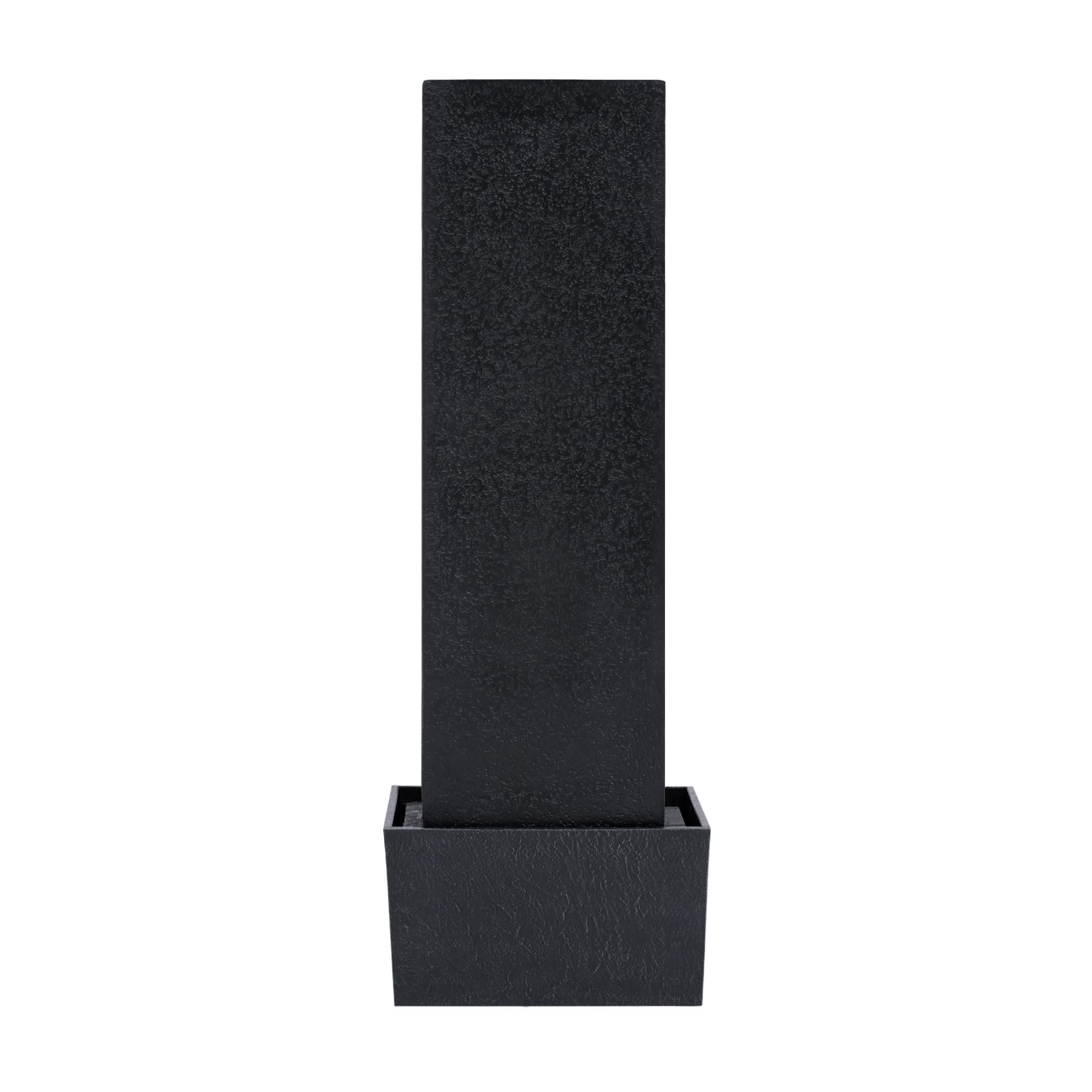 Teamson Home Fontana Solare, Resina, Grigio Pietra, Taglia Unica