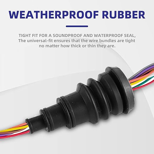 Miniatura 8 de Paquete de 3 botas universales para cortafuegos, kit de ojales de cortafuegos seguro y conveniente que puede acomodar paquetes de cables de 38 a 1