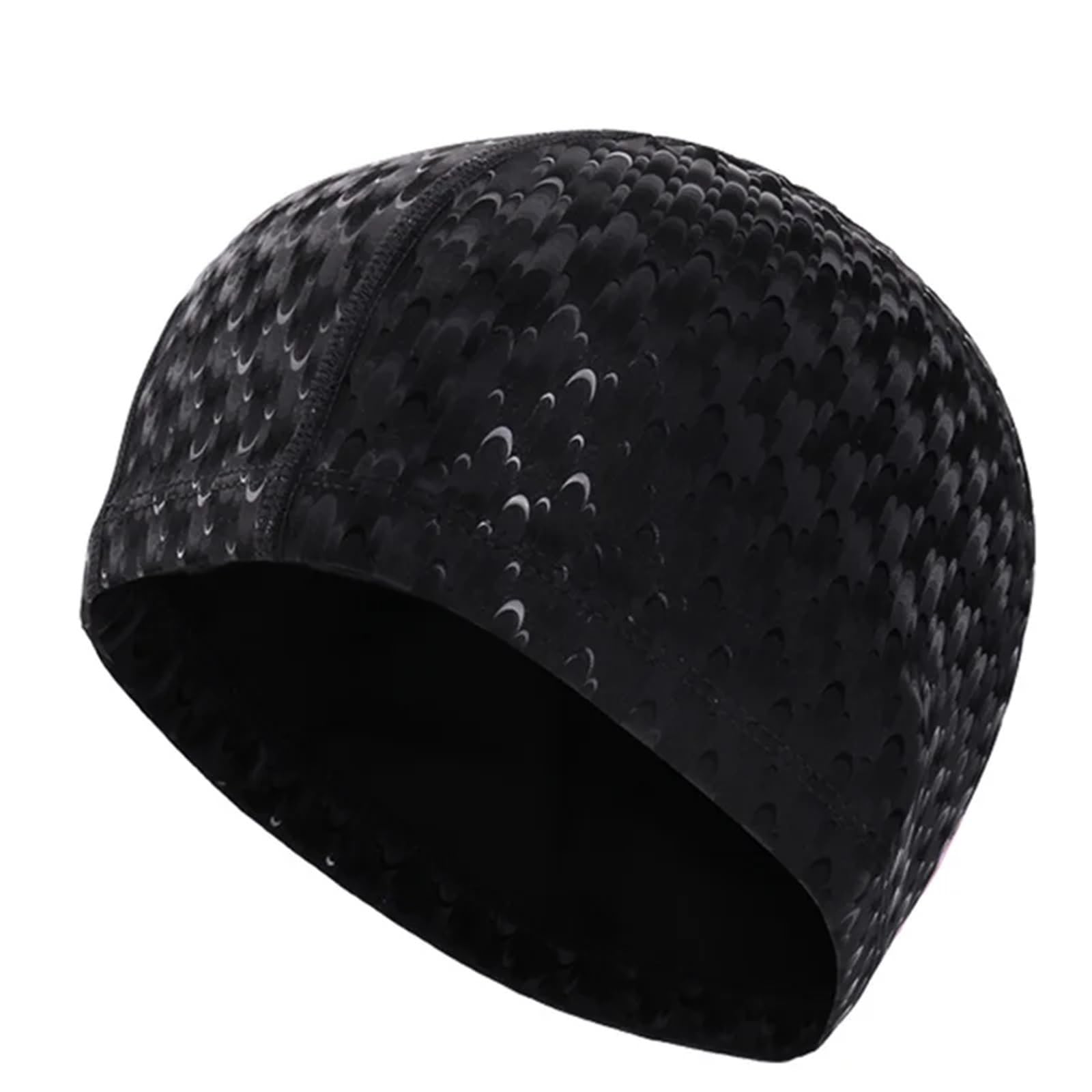 2 Stück Badekappe Schwimmzubehör Schwimmbeckenhut Erwachsene Männer/Frauen rutschfeste Badekappe für Frauen(Black)