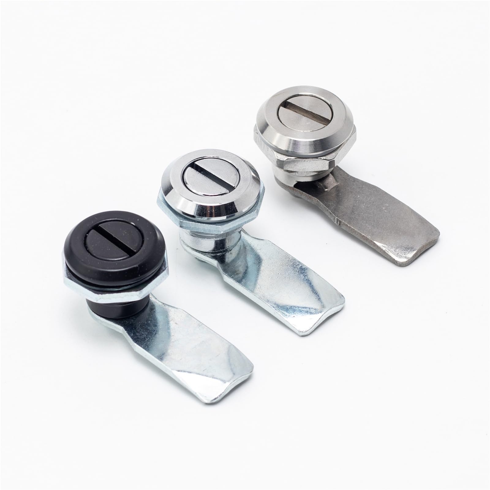 Ofymsltqhv Cylindrical Lock Ms705 Slotted Switch Cabinet Machinery Equipment Tongue Stainless Steel 1Pcs(Ms705一字亮白内定位)