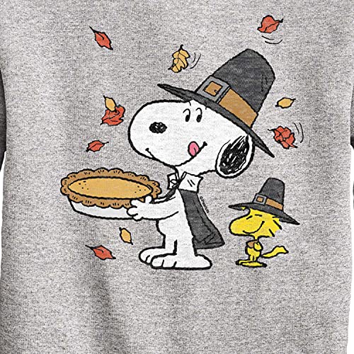 HYBRID APPAREL - Peanuts - Thanksgiving Scene - Toddler And Youth Crewneck Fleece Sweatshirt3