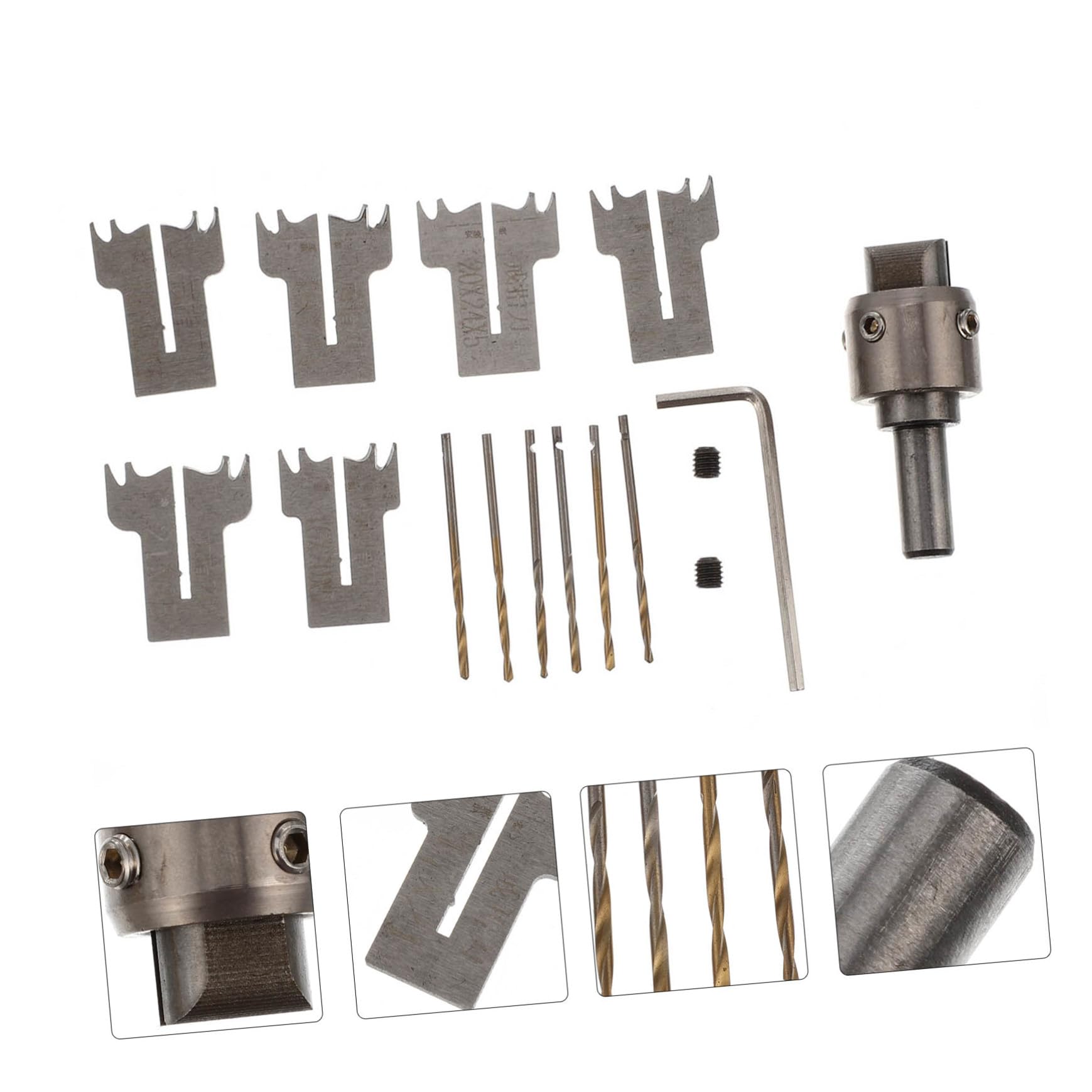 Gadpiparty Set di Punte da Trapano per Anelli in Acciaio ad Alta Velocità, Accessori per Lavorazione Legno e Pvc, per Intaglio Artistico e Creazione Anelli Delicati