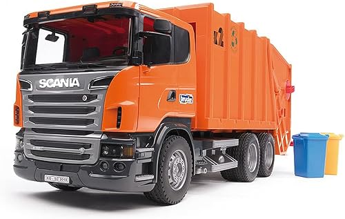 Bruder 03560 Scania R-Series Camión de basura - Naranja