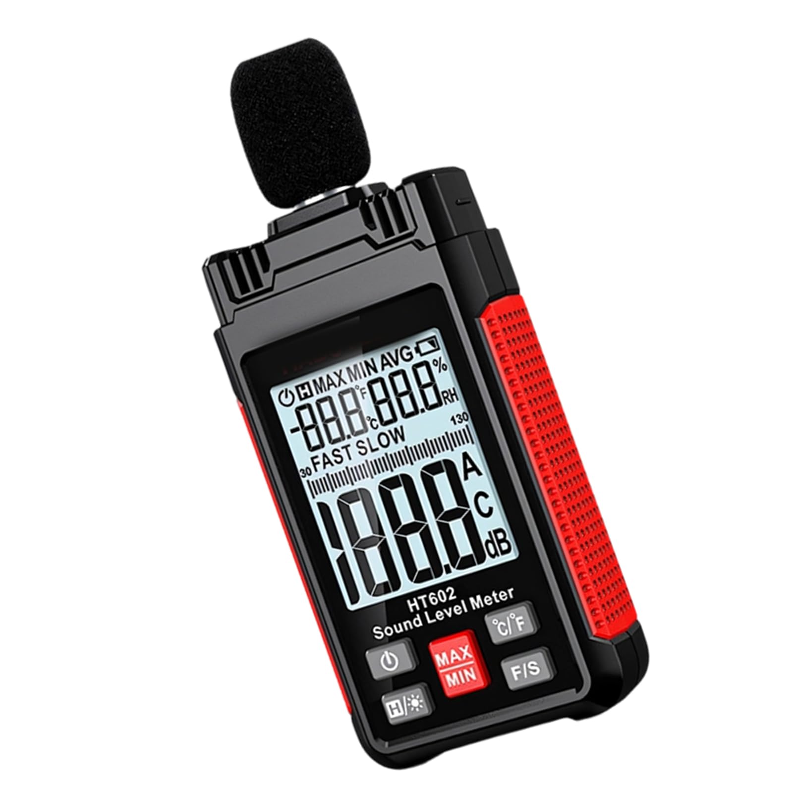 Tsophreniq Ht602a Professional Sound Measurement Tool For Accurate Noise Analysis With Lcd Panel And Handheld Design Handheld Decibel Meter
