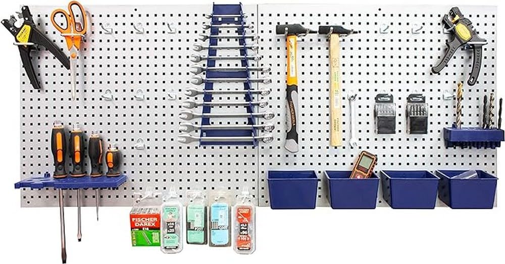 Paneles de pared de acero para almacenamiento de herramientas