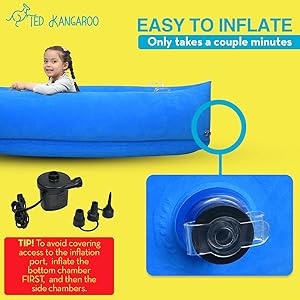 Sensory Chair for Kids - Inflatable Peapod for Children, Includes Electric Air Pump