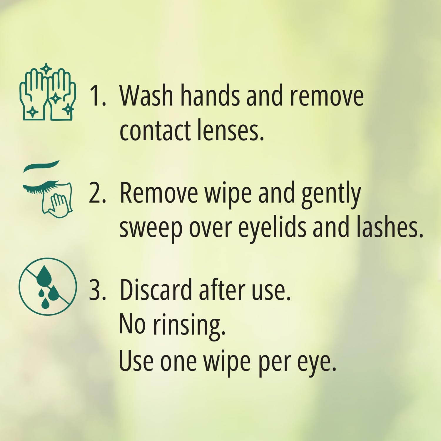 PURELID Tea Tree Eyelid Wipes, 100 Tea Tree Oil Eye Wipes for People with Dry Eyes & Allergies - Image 4