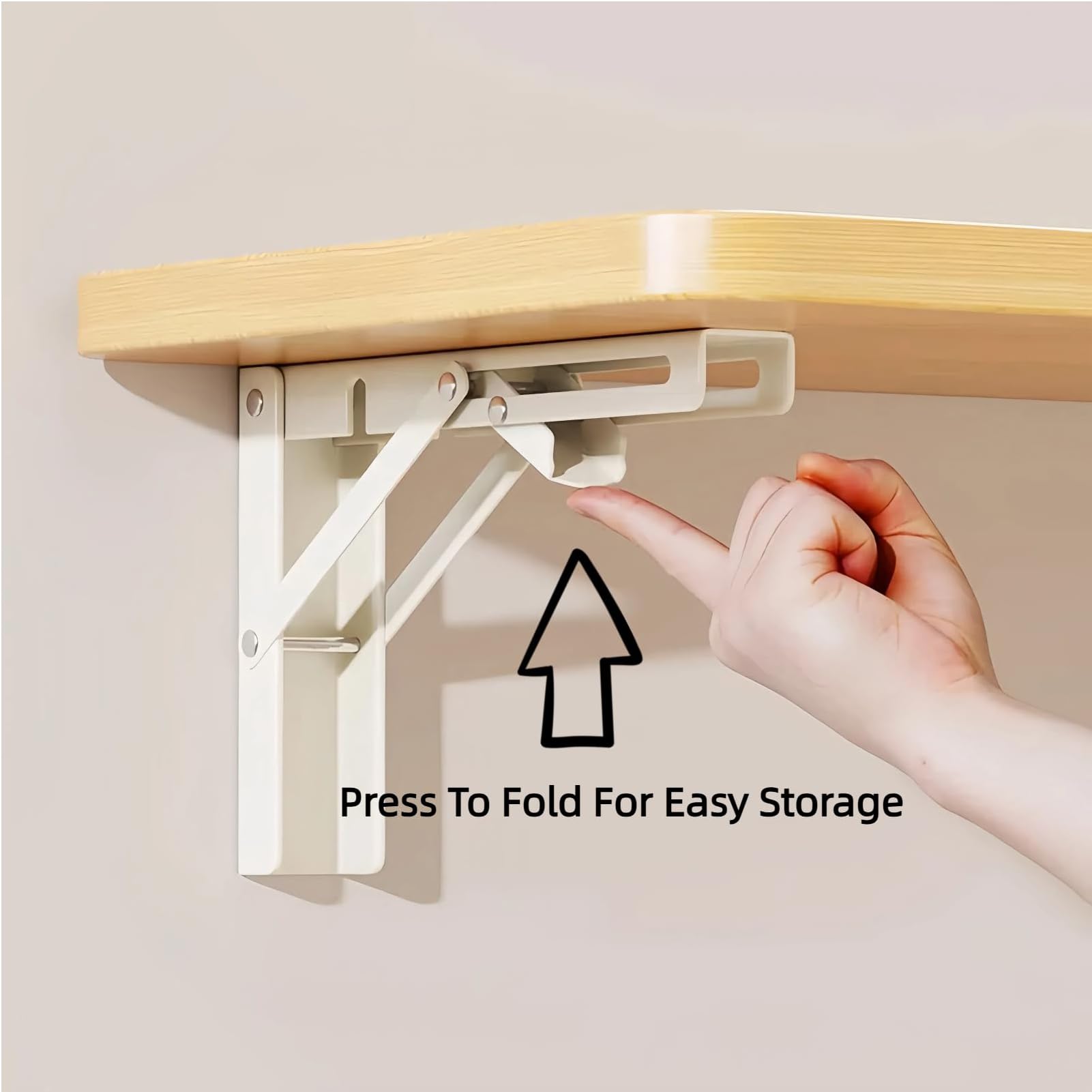 Tavolo pieghevole da parete resistente, banco da lavoro pieghevole per garage, ufficio e casa, salvaspazio, opzioni di 40 cm e 60 cm, versatile tavolo da lavoro pieghevole