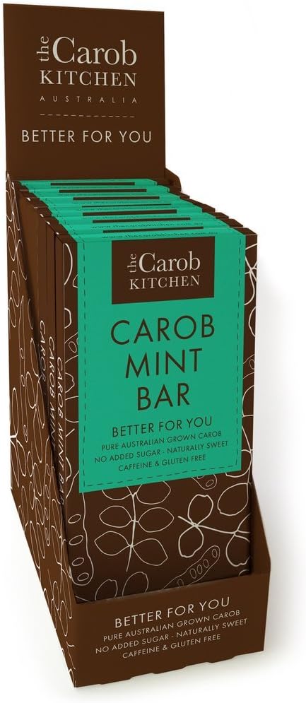 The Carob Kitchen Mint Bar 80 g (Pack of 12)