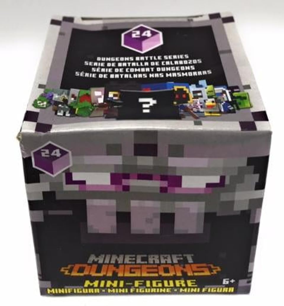 マインクラフト　ミニフィギュア3体入りパック黒曜石シリーズ マインクラフト コレクタブル ミニフィギュアミステリーパック(黒曜石
