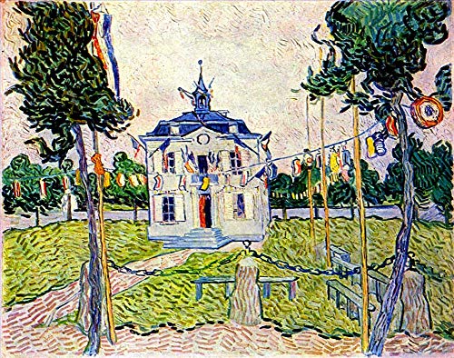 Peinture de Van Gogh Auvers le 14 juillet cadeau d'exception pour passionne d'art et collectionneur