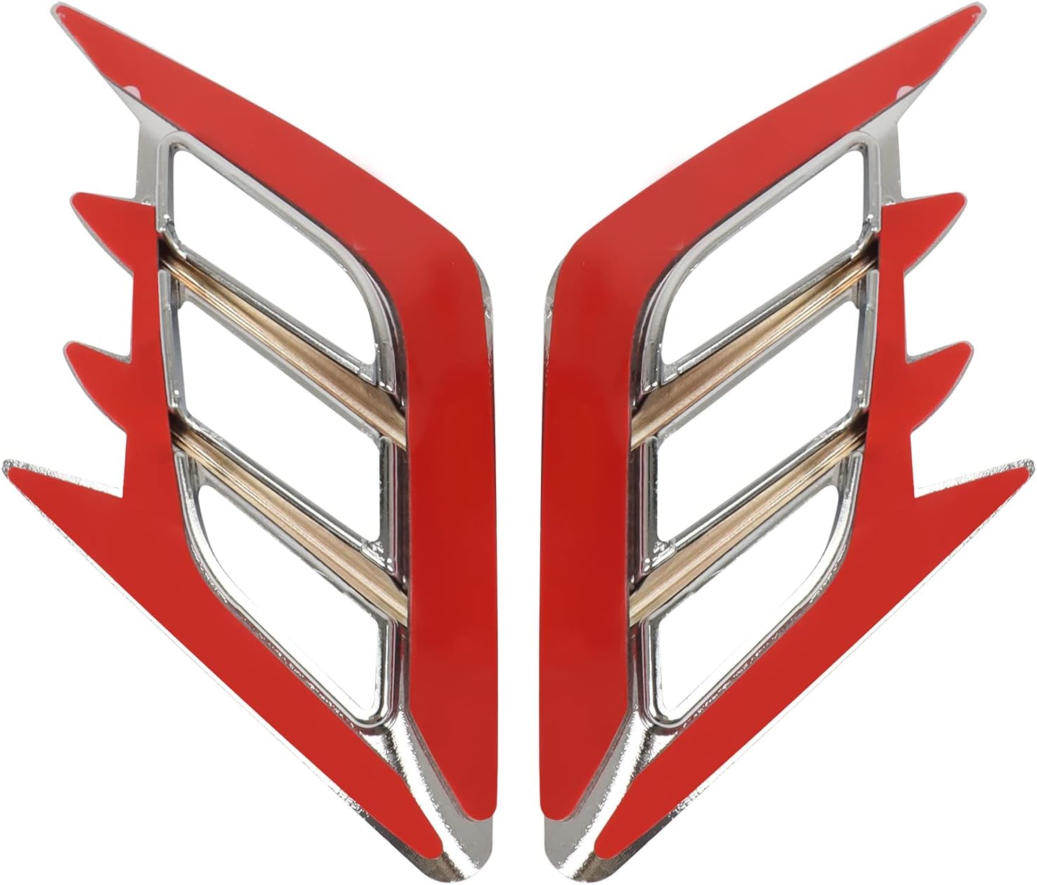 Rear Side Panel Vent Accent Decorative Trim Chrome Accessories Replacement for Honda Goldwing 1800 GL1800 2018-2021 ABS Plastic Motorcycle Frame Fairing Accessories