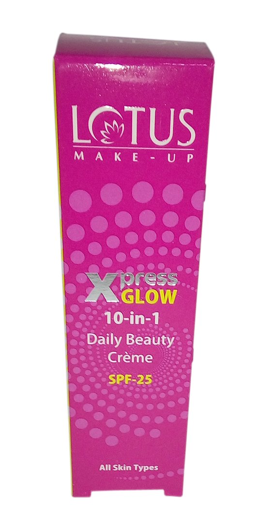 Lotus Xpress Glow 10 in 1 Daily Beauty Creme X2 Bright Angel, 30g