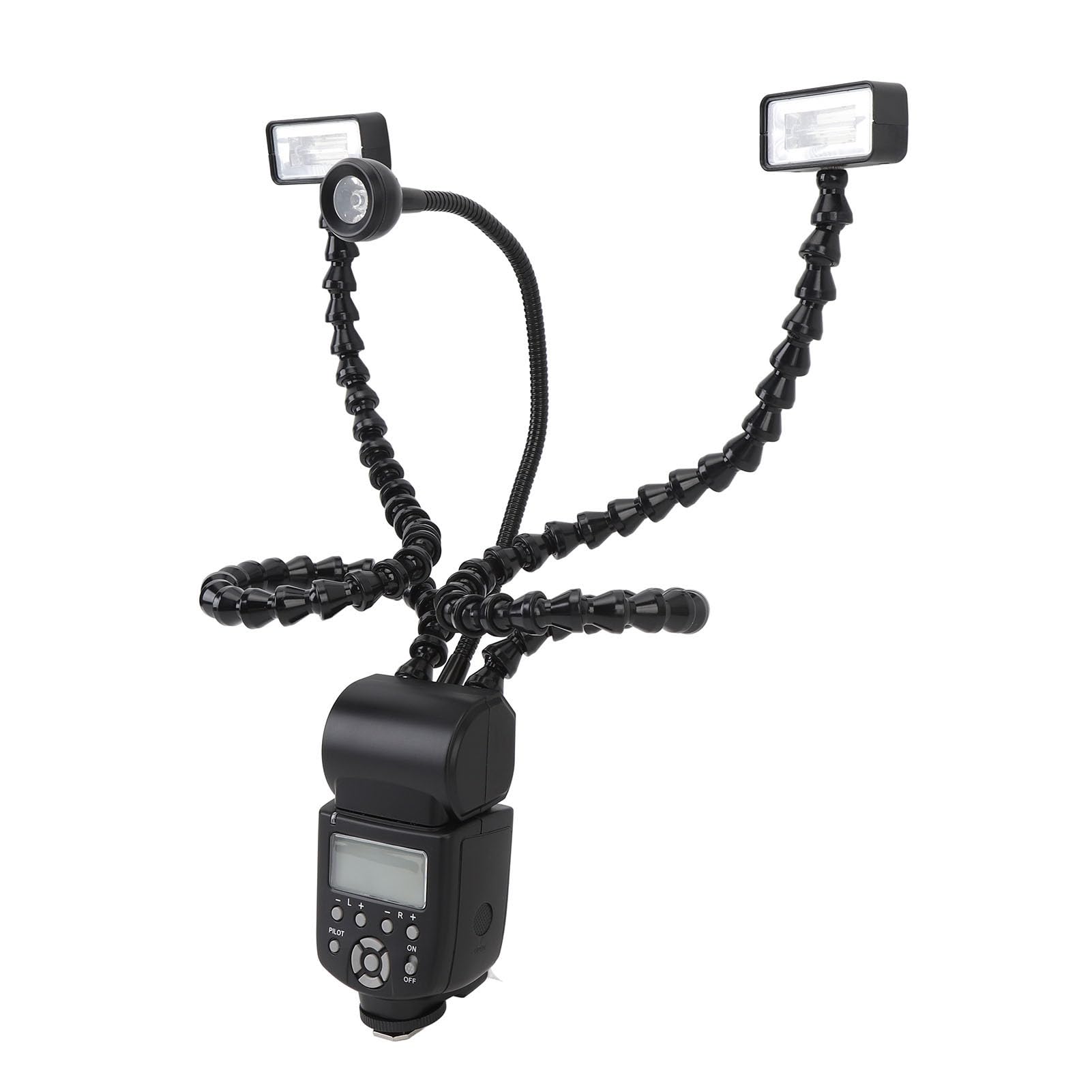FILFEEL Przenośny Aparat K-808 Błyskowa do Makrofotografii Wielofunkcyjne Narzędzie Fotograficzne z Wyświetlaczem LCD i Podwójnymi Lampkami Kontrolnymi