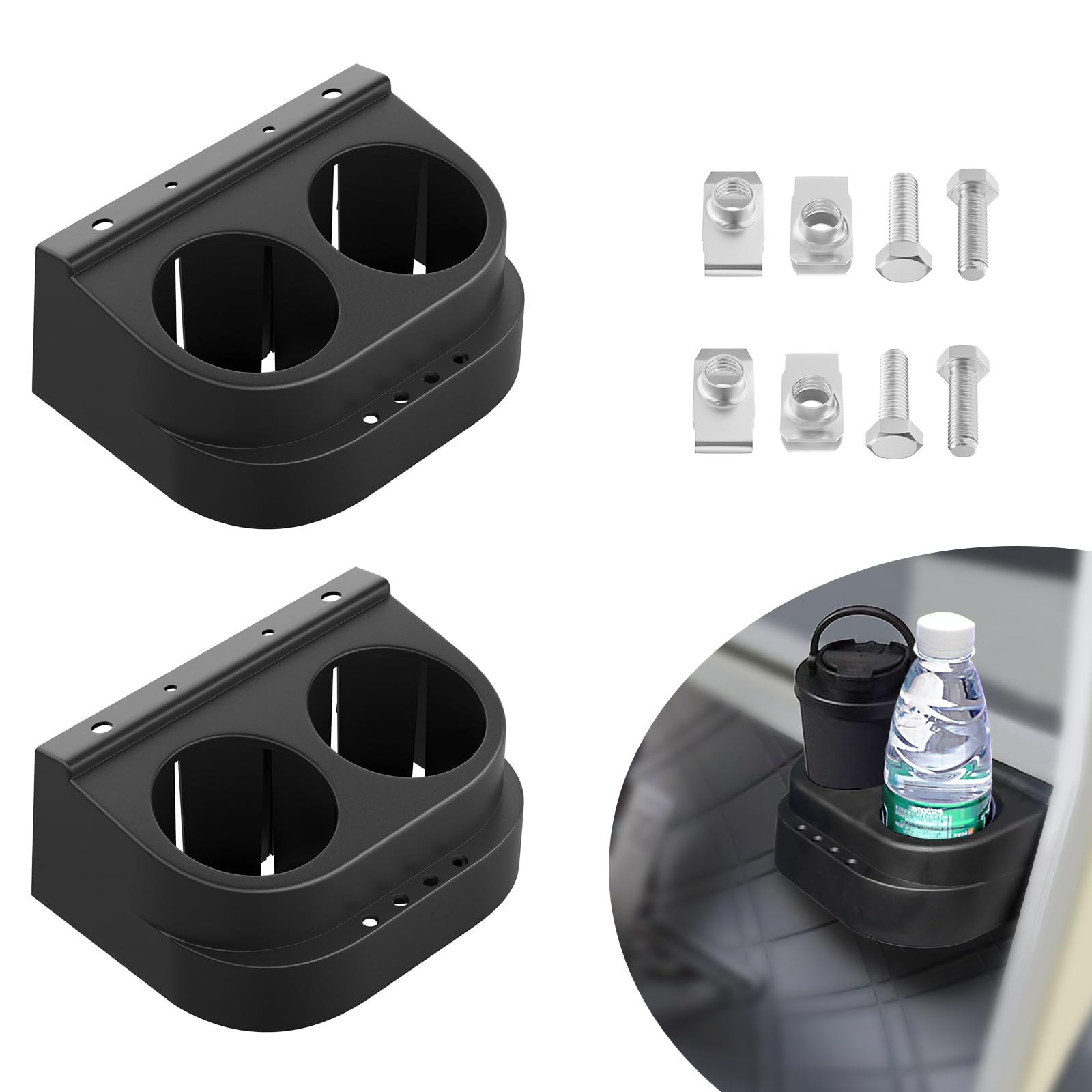 Club Car DS Getränkehalter-Set Dual für Golfwagen ab 1993, OEM-Nr. 1016811 101708301, 2 Packungen