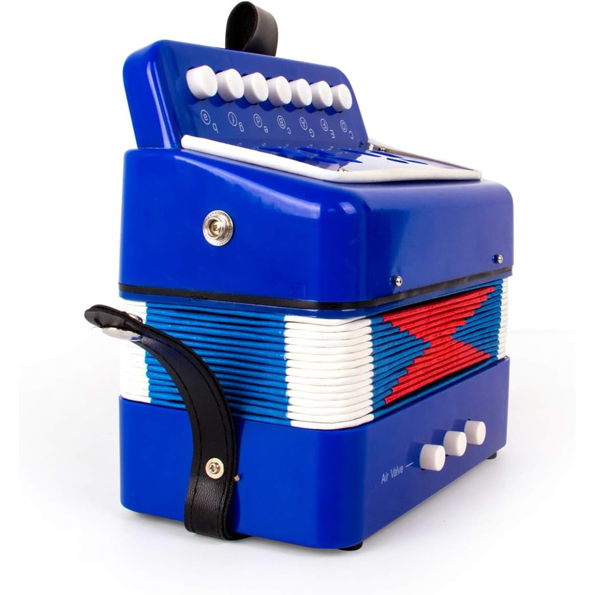 Fisarmonica,Fisarmonica per Bambini,Fisarmonica Adulti,Entry Level Organetto 7 Tasti e 3 Bassi,Con Cinghie Regolabili,Adatto a Studenti, Bambini, Adulti Principianti,Può Essere Utilizzato Come Regalo
