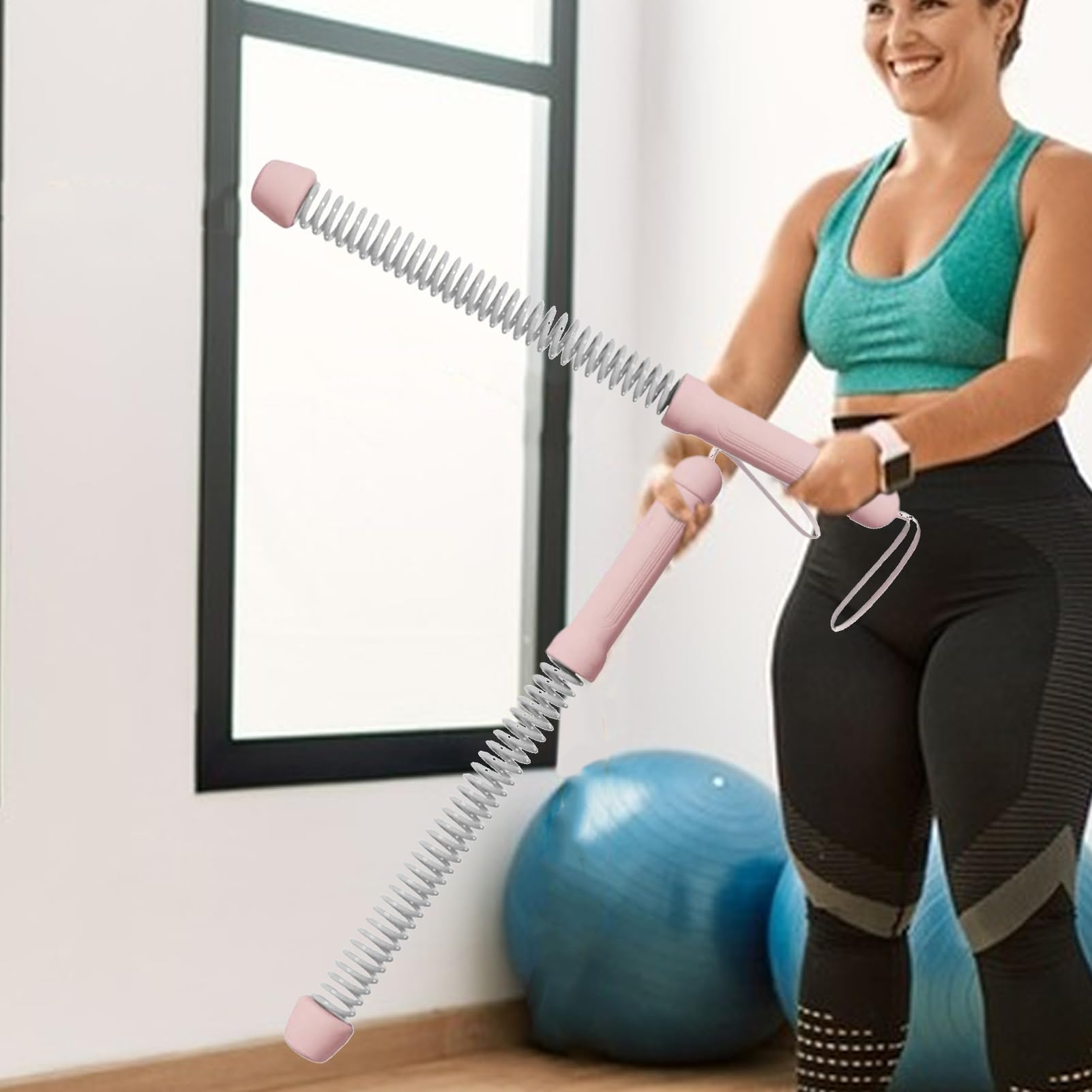 Cordes de combat - 1600 g - Cordes pratiques pour l'exercice de travail - Bâtons légers pour équipement de fitness - 2 tiges à ressort de rechange pour entraînement de force - Pour fitness, extérieur
