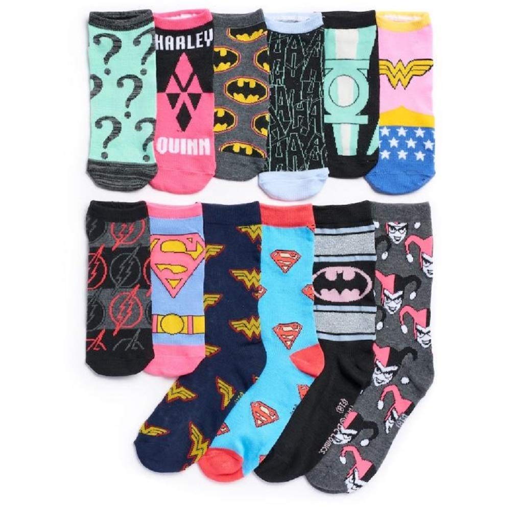 Calendario de Adviento de calcetines para mujer DC Comics multicolor tallas 4 a 10 4