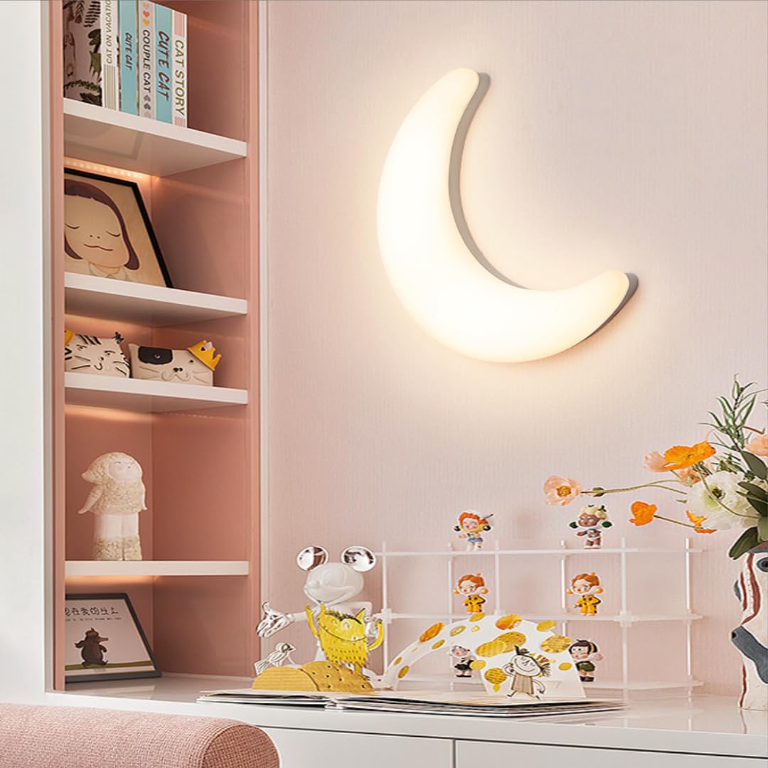 Lampada Da Parete 3d A Forma Di Luna, Dimmerabile E Delicata Per Gli Occhi | Lampada A Tre Colori Da 20w, Dimmerabile Con Telecomando (3 Lighting)