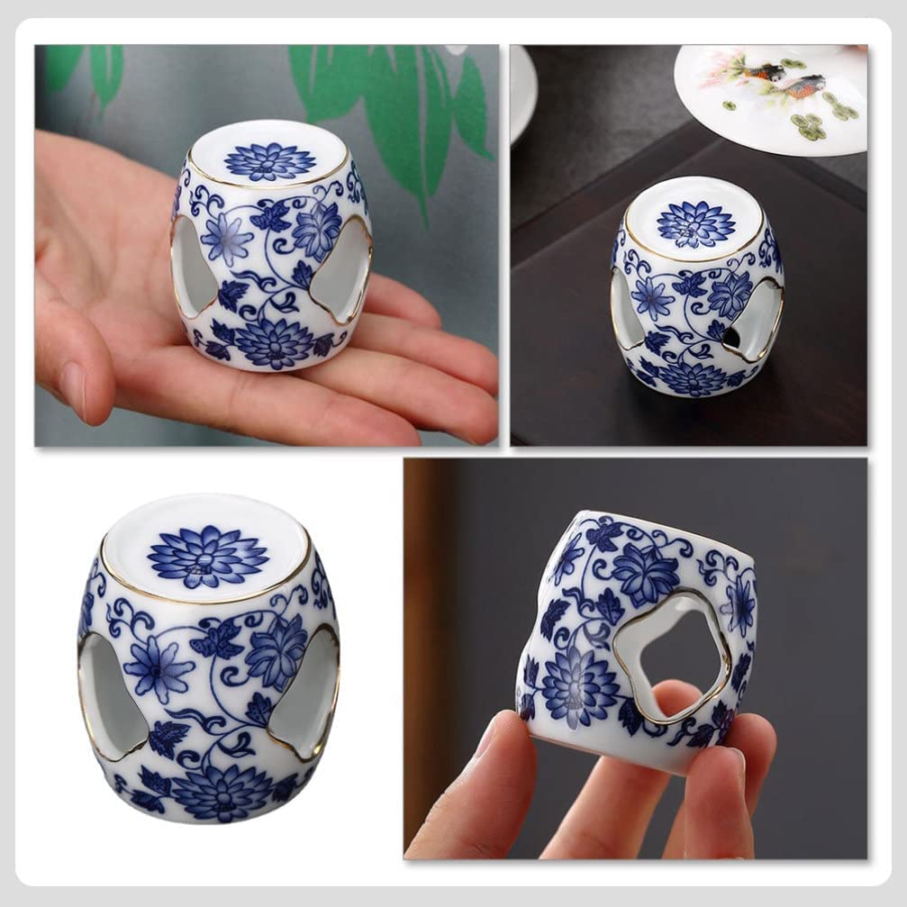 świece zapachowe świece woskowe Ceramiczny podgrzewacz do świec, wosku, kominek aromaterapii, dyfuzor olejków aromaterapeutycznych, uchwyt na pokrywkę filiżanki, garnka, podgrzewacze