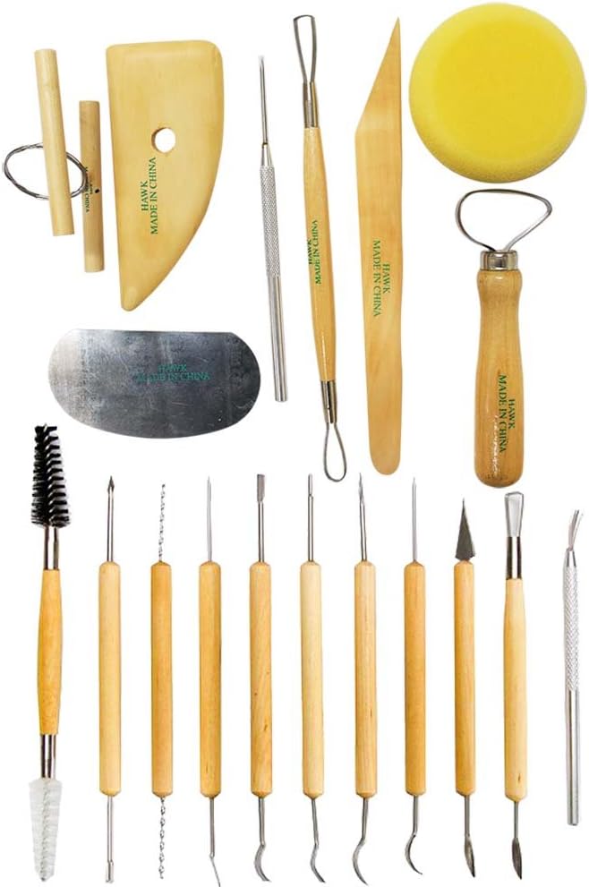 ToolUSA 19Piece Deluxe Clay Modeling Tool Set