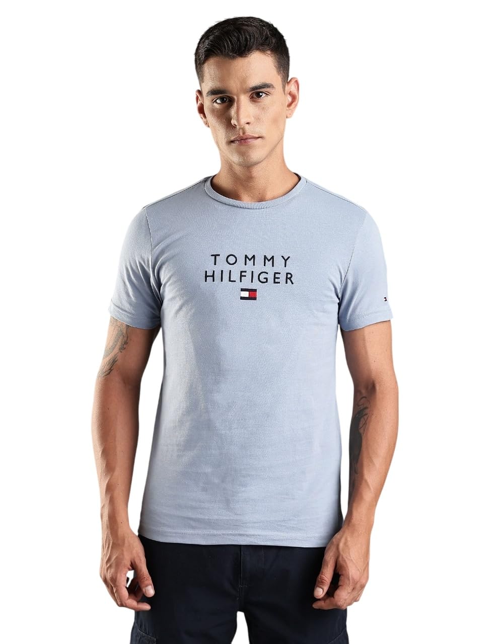 tommy hilfiger Embroidered Logo Regular-Fit Cotton T-Shirt-picture-56