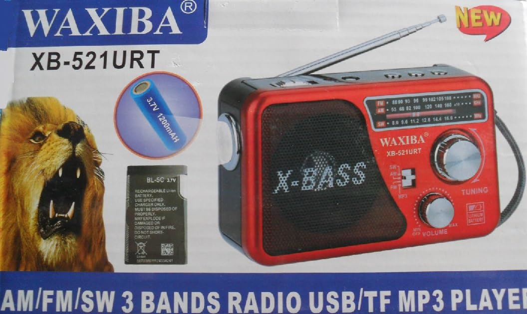 Radio Rechargeable 3 Bandes FM AM SW USB MP3 SD/TF Lampe Torche Led Secteur
