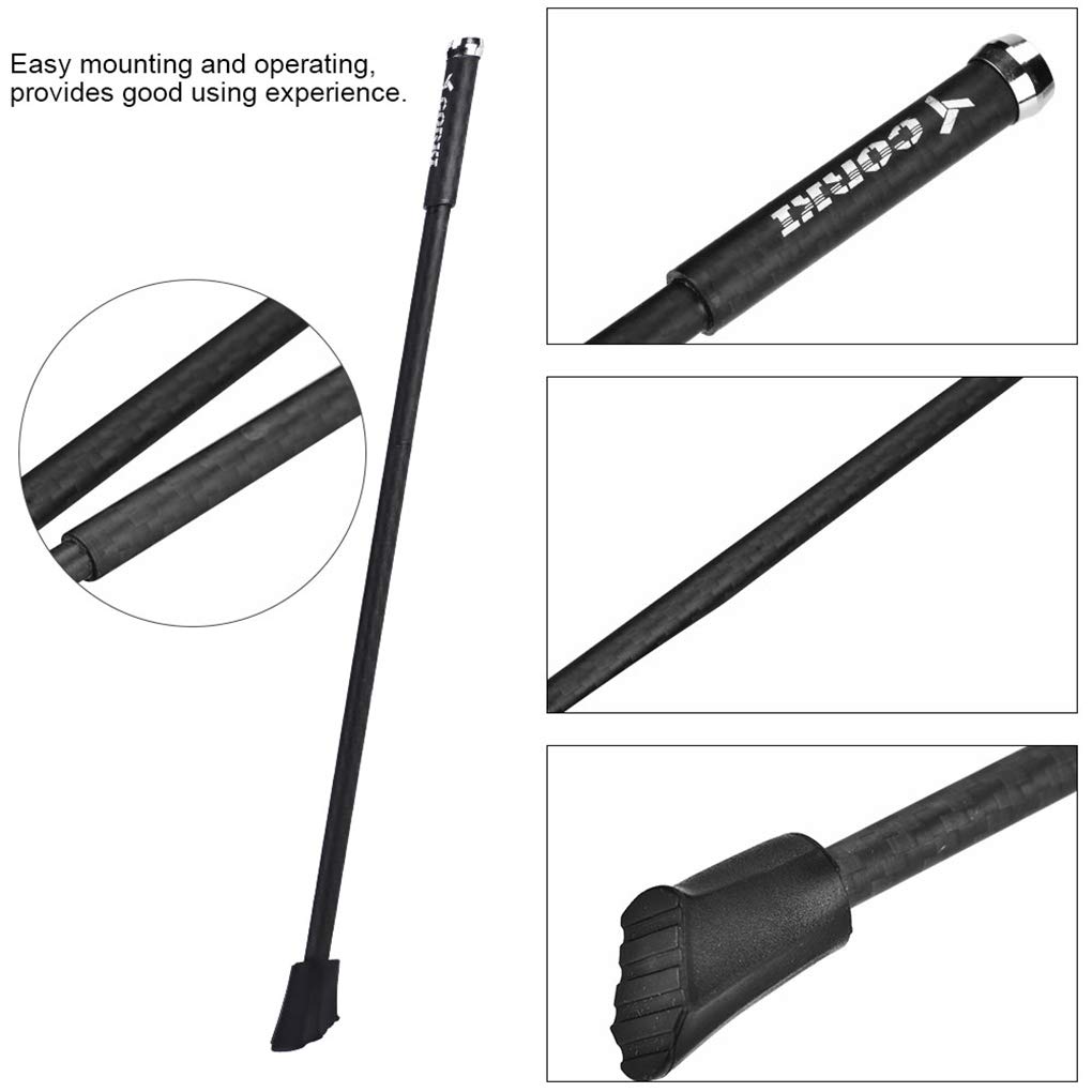 Ymnilian Cube Fahrradständer,Seitenständer Fahrrad Bike Carbon Faser Fahrrad Kickstand Berg Fahrrad Straße Radfahren Kohlefaser Kickstand Bike Quick Release Stand Rack Zubehör Sport & Freizeit