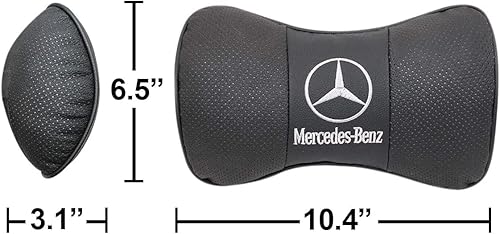 Miniatura 5 de LINGSHI Almohada colgante para asiento de automóvil reposacabezas cómoda almohadilla con patrón de logotipo de automóvil accesorios de automóvil 2