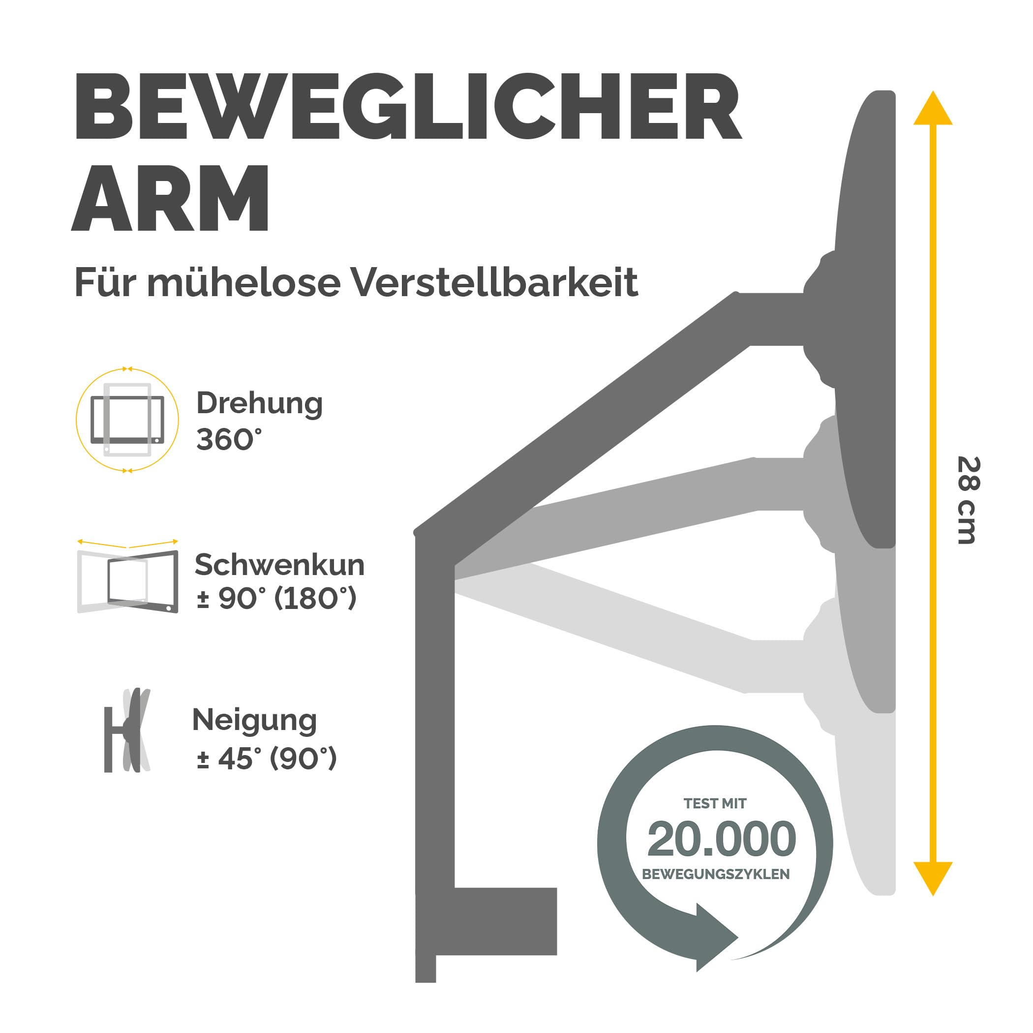 Fellowes Monitor Halterung für 1 Bildschirm bis 32 Zoll (81,28 cm) - Platinum Series Monitor Arm mit Gasfeder, USB Ports - Befestigung mit Klemme oder Kabeldurchlass - schwarz
