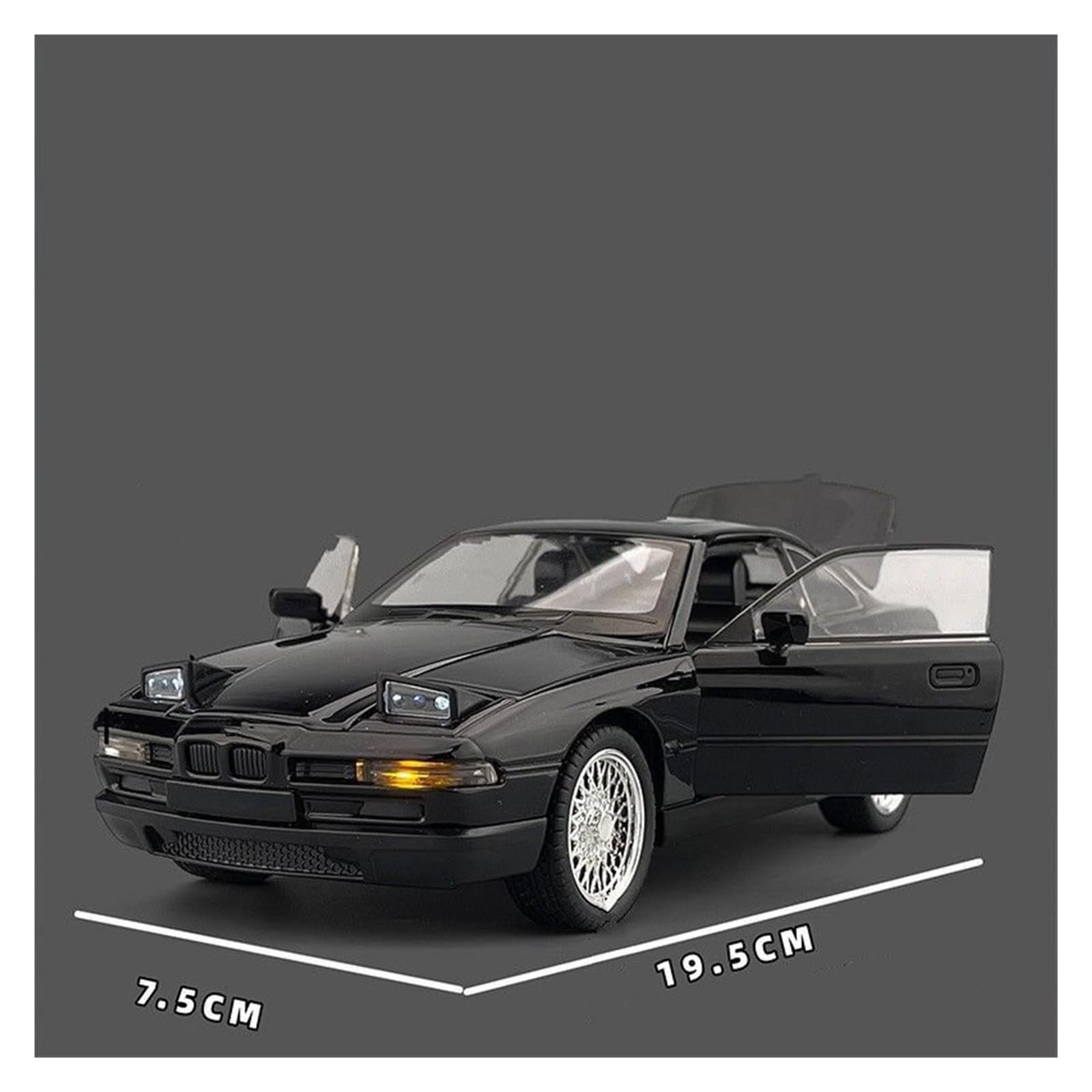 ONAIC Maßstabsmodelle Modellauto 1:24 Für 850CSi Modellauto-Ornamente Aus Legierungsdruckguss Sammlerauto(Blau)