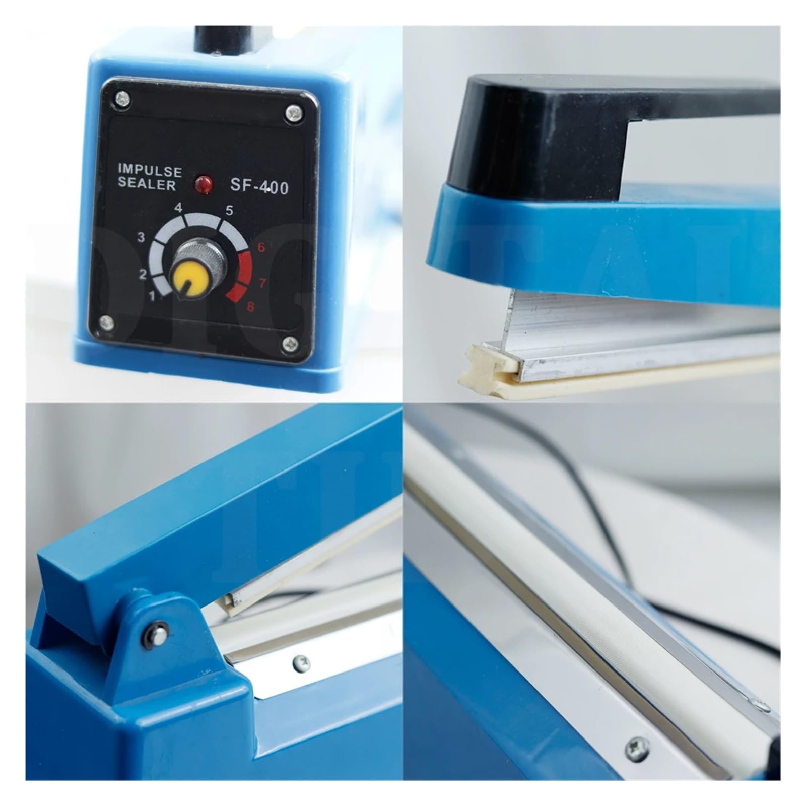 Sellador de alimentos eléctrico a presión manual de 40 cm, máquina de sellado térmico doméstico for bolsas de plástico y papel Kraft, herramienta de cocina. Para bricolaje