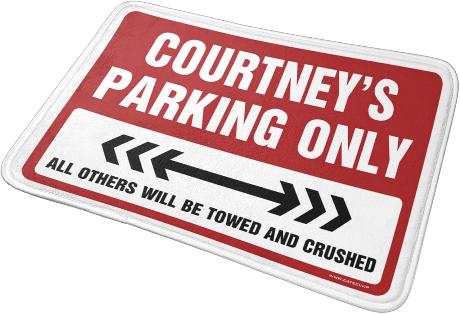 Rustic Kitchen Rugs Courtney'S Parking Only Rug Sports Bar Decor Farmhouse Bath Rug(Size:65X90CM)