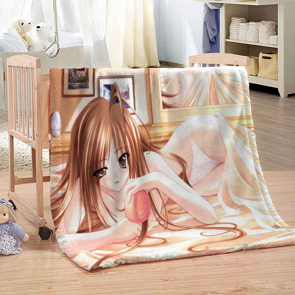 Couverture polaire animation idée cadeau anniversaire fille plaid doux 3D