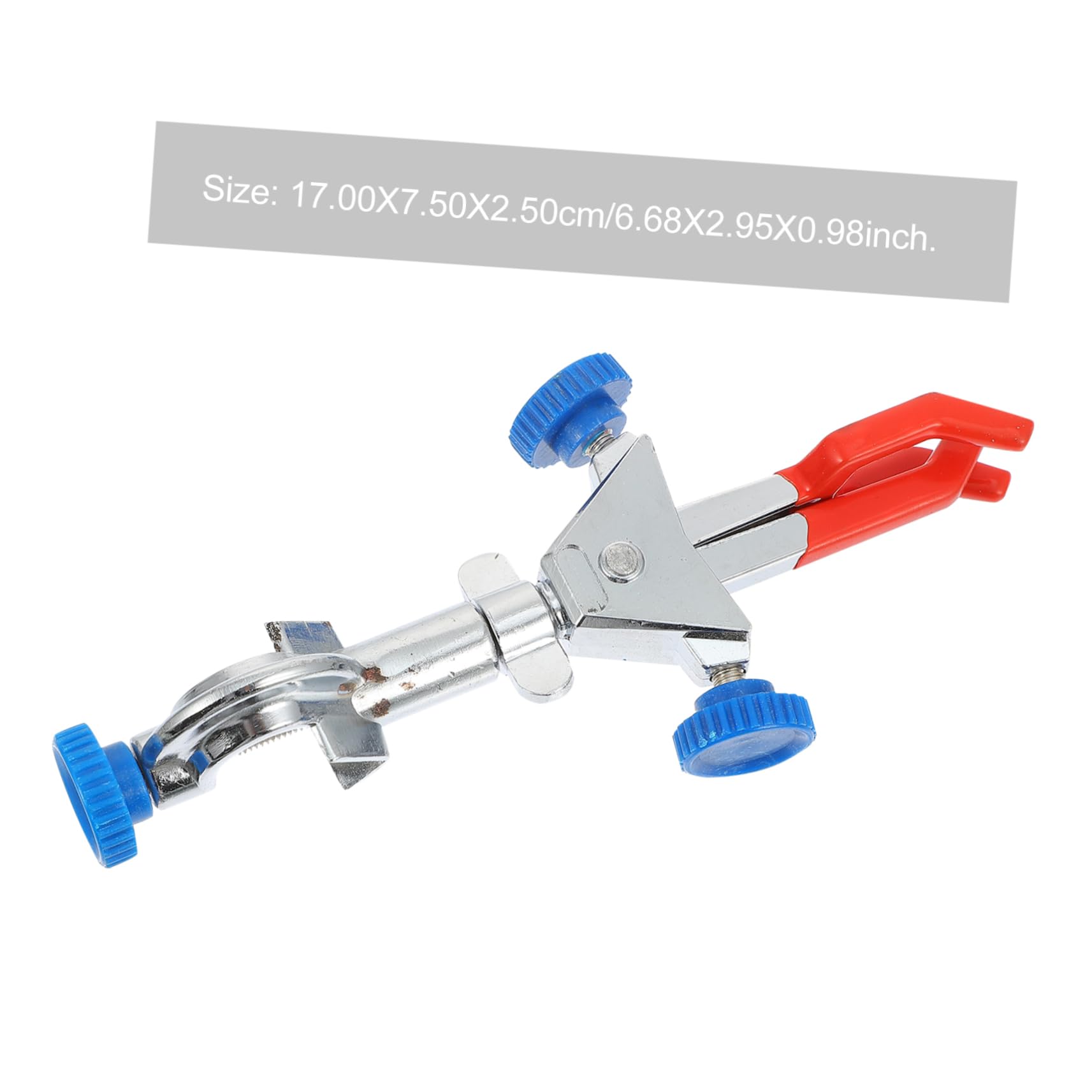 Unomor Adjustable Prong Finger Clamp Holder Laboratory Jaw Clip for Secure Gripping Multi Purpose Laboratory Clamp and Versatile Tool for Scientific Use