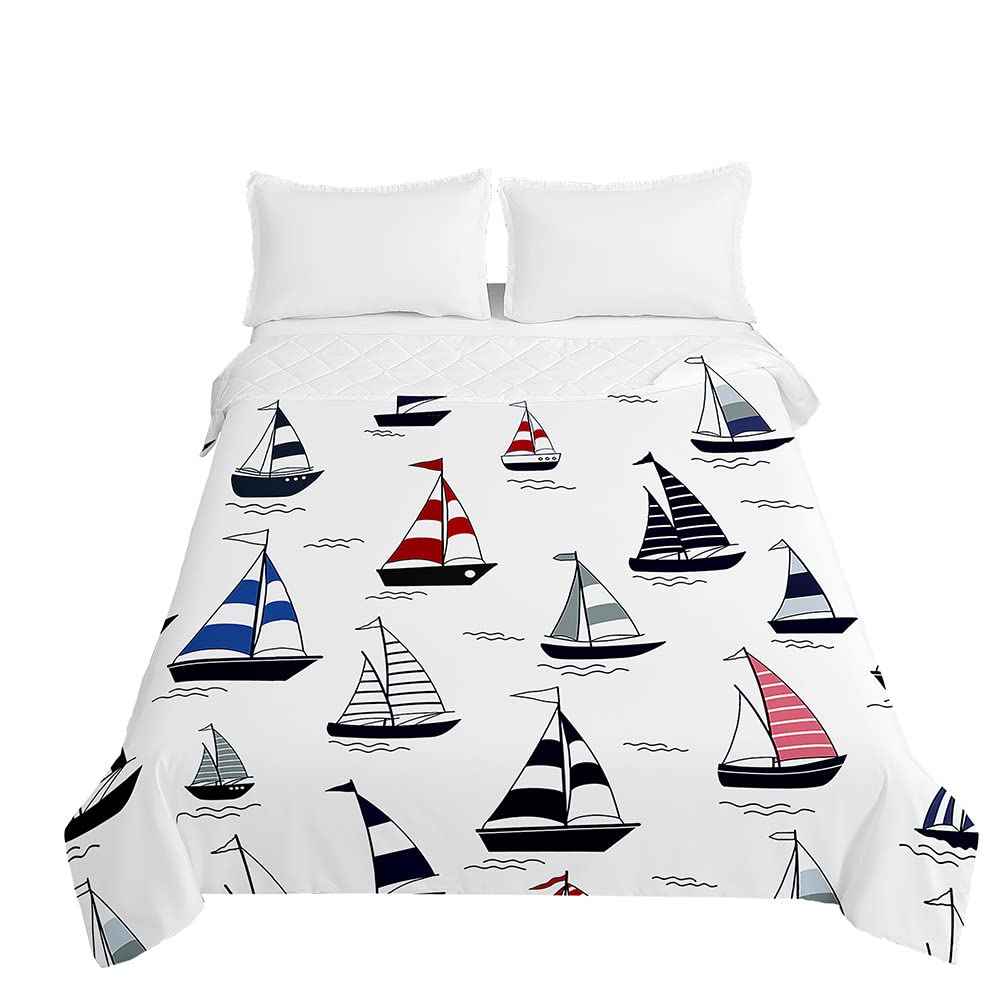 Couvre Lit Matelassé Doux Microfibre Highdi - Dessus De Lit Léger Décoratif Toutes Saisons