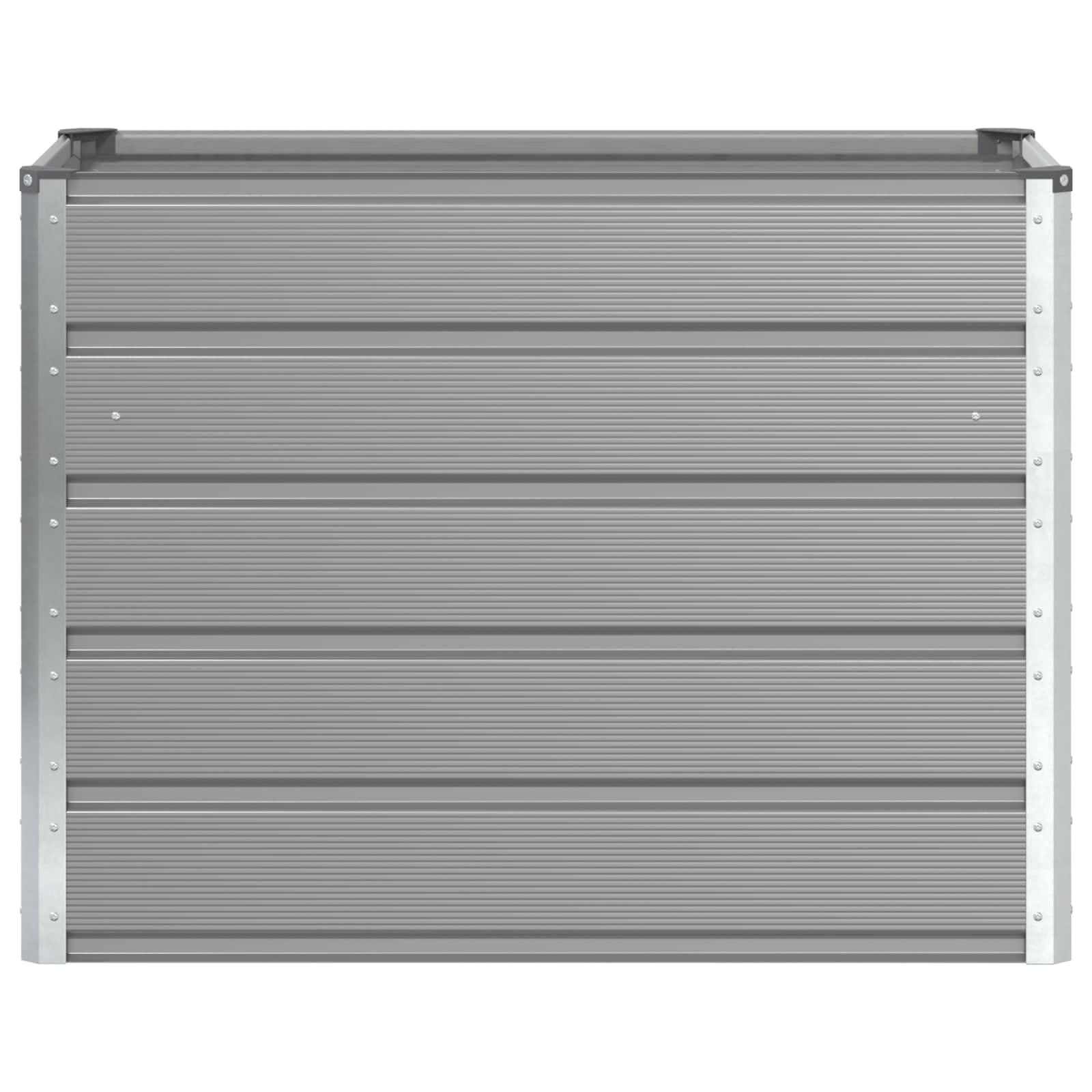 vidaXL Jardinera Gris Claro 100 x 50 x 77 cm Acero Galvanizado, Jardín y Terraza, Macetero Industrial, Contenedor de Metal, Decoración Exterior, Esenciales Urbanos